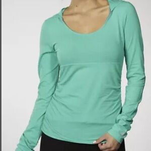 Marika Women's Long Sleeve Top Hoodie Peacock Green L